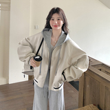 现货新增买家秀蛋白皮新款假两件短外套271-8151P155K218，女装短外套，浙宝271