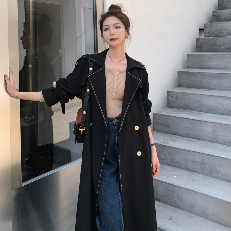 新增XS【大货】新款经典明线设计款风衣外套271-7209-P145控198，女装风衣，浙宝271