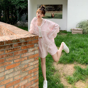 现货 2C369-6060-P145 新款粉色防晒衣套装  控198图片