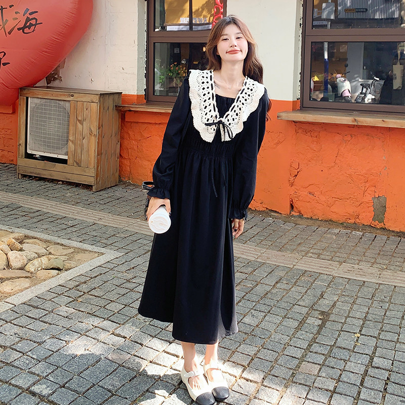 现货主推款蕾丝花边领子连衣裙271-8110P135K188，女装连衣裙，浙宝271