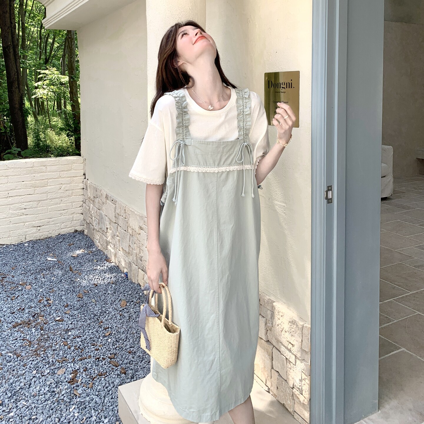 新款背带裙+T两件套2C369-6287P165K238，女装连衣裙，浙宝271