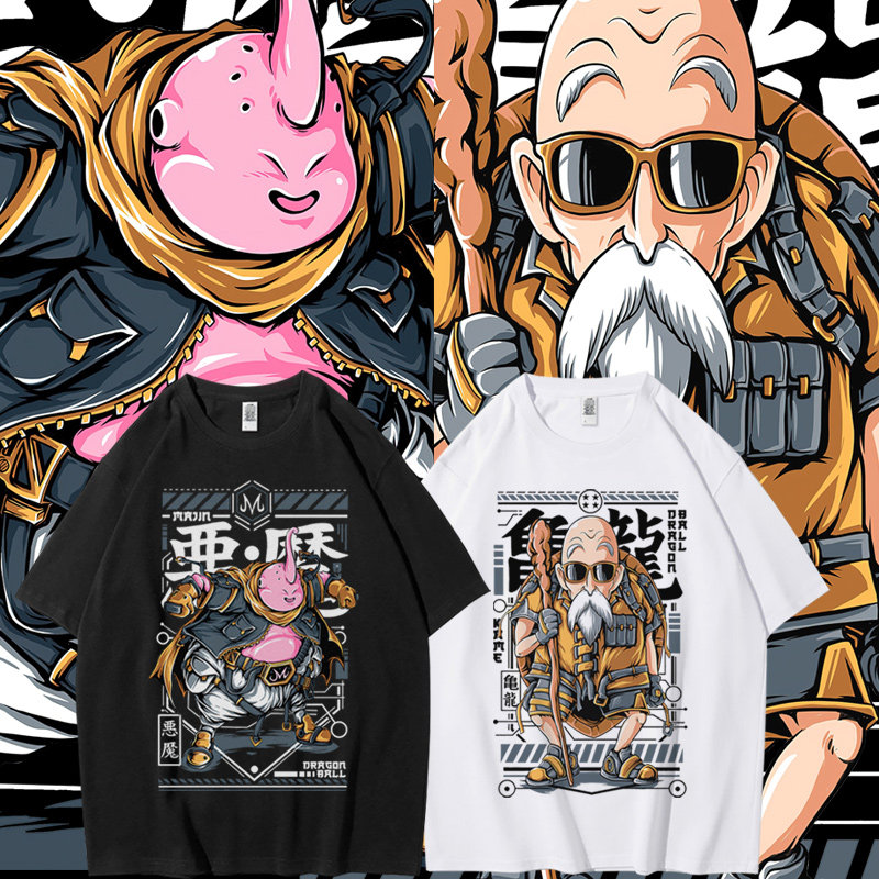 夏季新款龙珠魔人布欧短袖T恤男纯棉龟仙人动漫宽松学生半袖体恤,男装,T恤,淘宝优惠券,粉丝福利购,淘宝优惠卷