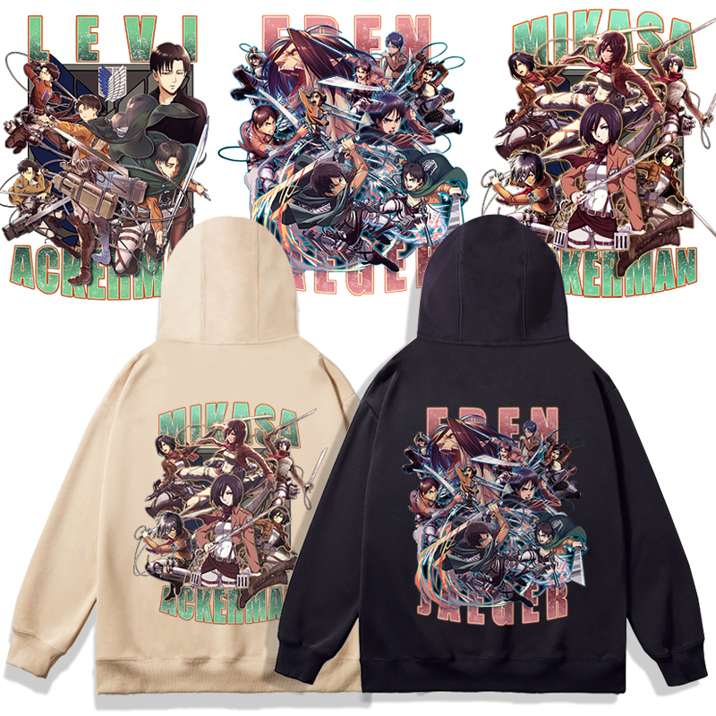 日系动漫进击的巨人连帽卫衣