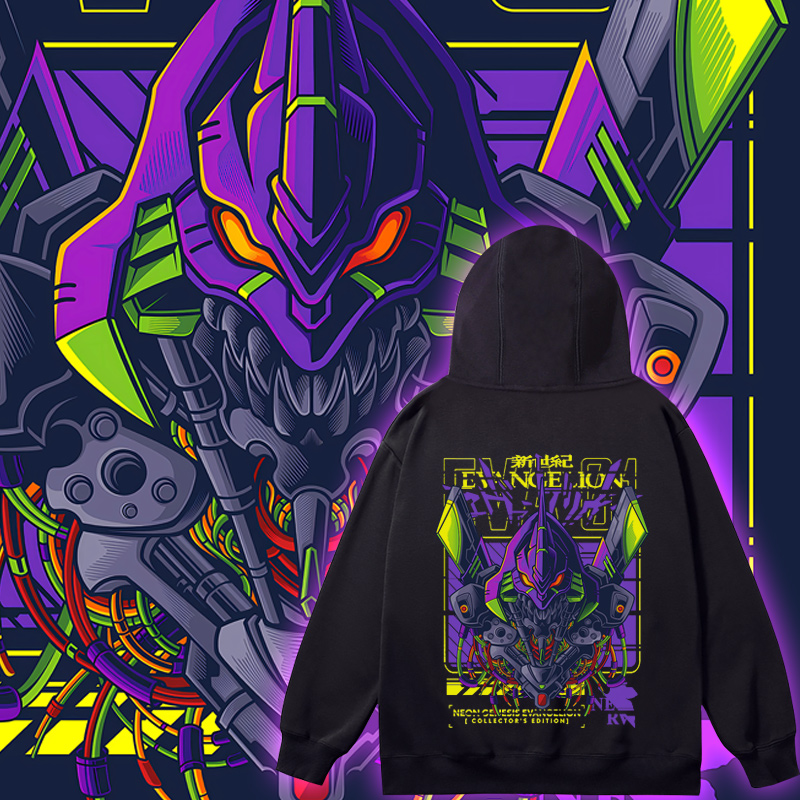 EVA秋冬动漫周边连帽卫衣