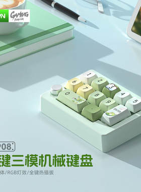 无线三模热插拔宏定义RGB游戏机械小键盘电脑配件吃鸡办公电竞