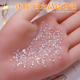 30颗 迷你小锆石新款 超闪白色透底异形尖底钻立体水晶美甲钻堆钻