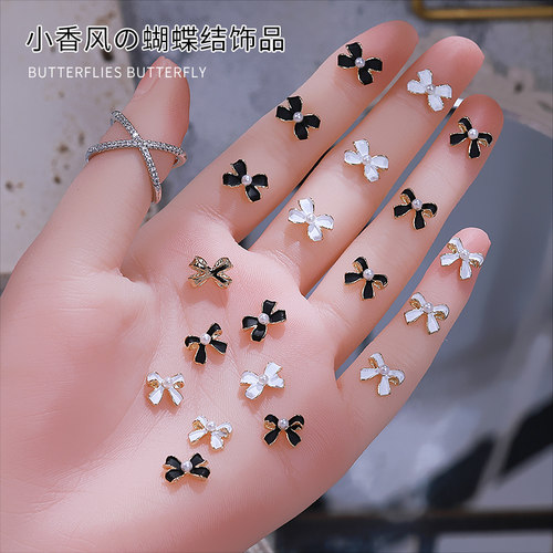 10颗！网红美甲蝴蝶结小香风日系