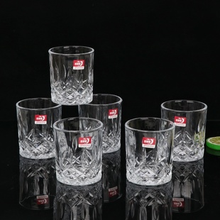 青苹果玻璃杯曙光压杯威士忌酒杯洋酒杯酒吧杯子KTV啤酒杯饮料杯