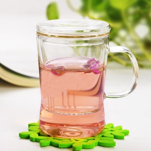 高硼玻璃花茶壶玻璃水杯沏茶杯耐热全玻璃内胆茶器加厚玻璃杯包邮