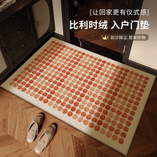 高级感入户门地垫2025新款 红色脚垫进门大门口玄关地毯室内外门垫