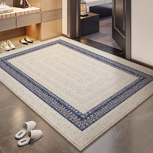 入户门地垫耐脏进门脚垫可裁剪定制进室外门垫原木风防滑耐磨地毯