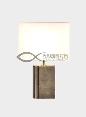 设计师样板间别墅卧室床头台灯