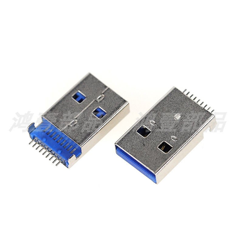 HOY新品USB插座 USB公头贴片 电子数码笔录音笔配件插座US01-535A