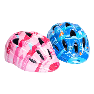 米高海底小纵队轮滑头盔儿童骑行护具溜冰鞋套装平衡车自行车装备