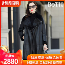 托斯卡纳羊皮毛一体女皮草大衣亚博安卓appF115 新款 休闲时尚 帛缇2019冬季