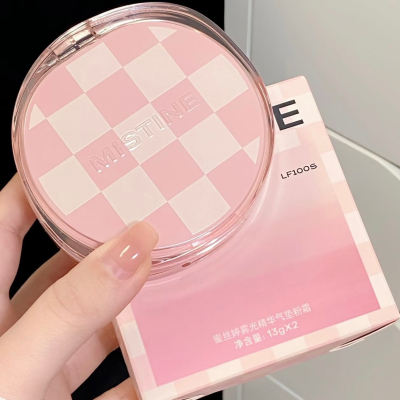 赠替换装mistine蜜丝婷棋格盘气垫暹罗迷虹BB遮瑕保湿丁达尔气垫