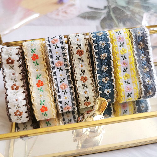 田园织带刺绣装饰花边diy手工