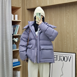 诗都奇2025冬新95白鹅绒泡芙羽绒服女加厚保暖时尚 面包服外套 短款