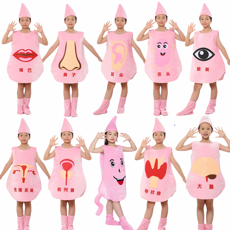 胃和肝心脏大肠角色扮演表演服装