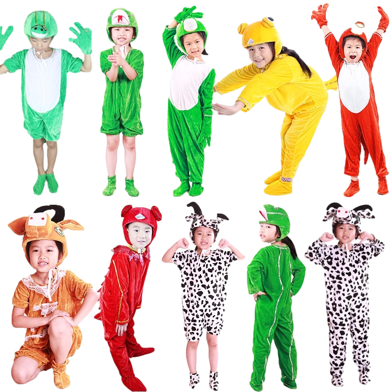 小学生课本剧壁虎尾巴舞台演出服