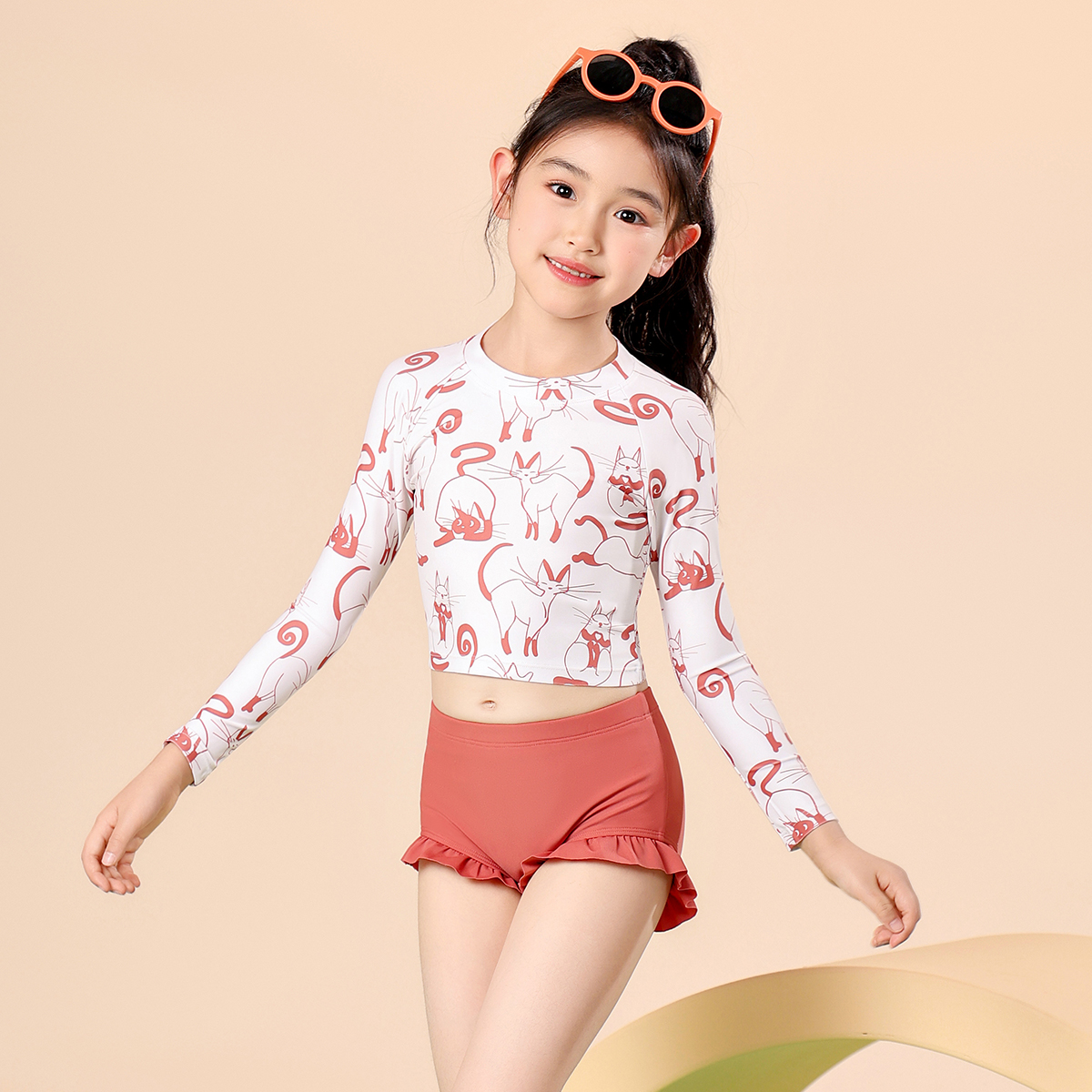 儿童泳衣女童宝宝速干防晒泳装