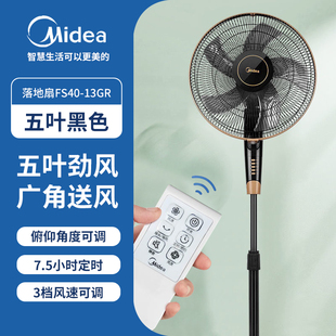 13GR 大风摇头扇静音定时省电FS40 美 电风扇落地扇家用遥控立式