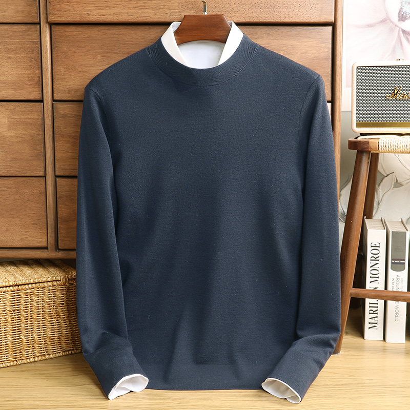 萨法瑞套头衫山羊绒圆领针织衫