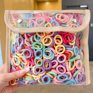 橡皮筋扎头发女童不伤发可爱头绳宝宝彩色小皮筋儿童发圈发绳头饰