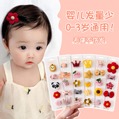 宝宝发夹不伤发婴儿胎毛发卡婴幼儿汗毛夹子头饰女儿童全包布卡子