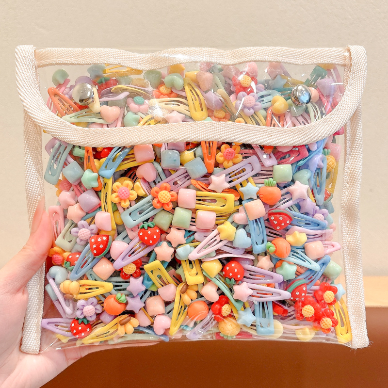 多巴胺彩色发夹儿童女前额侧