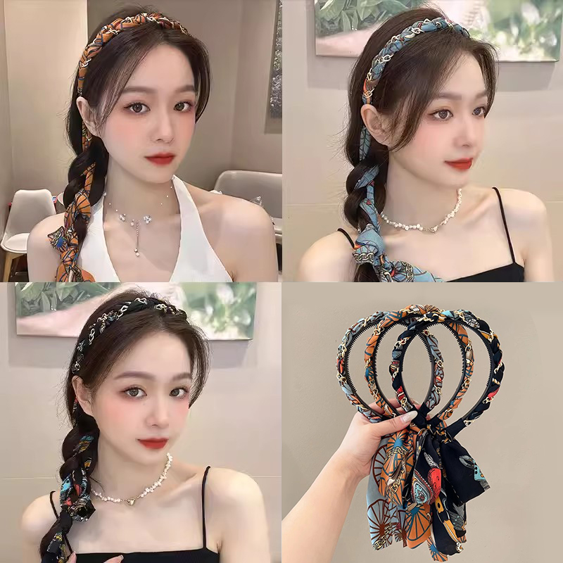 夏季绑发发箍女飘带头箍女款