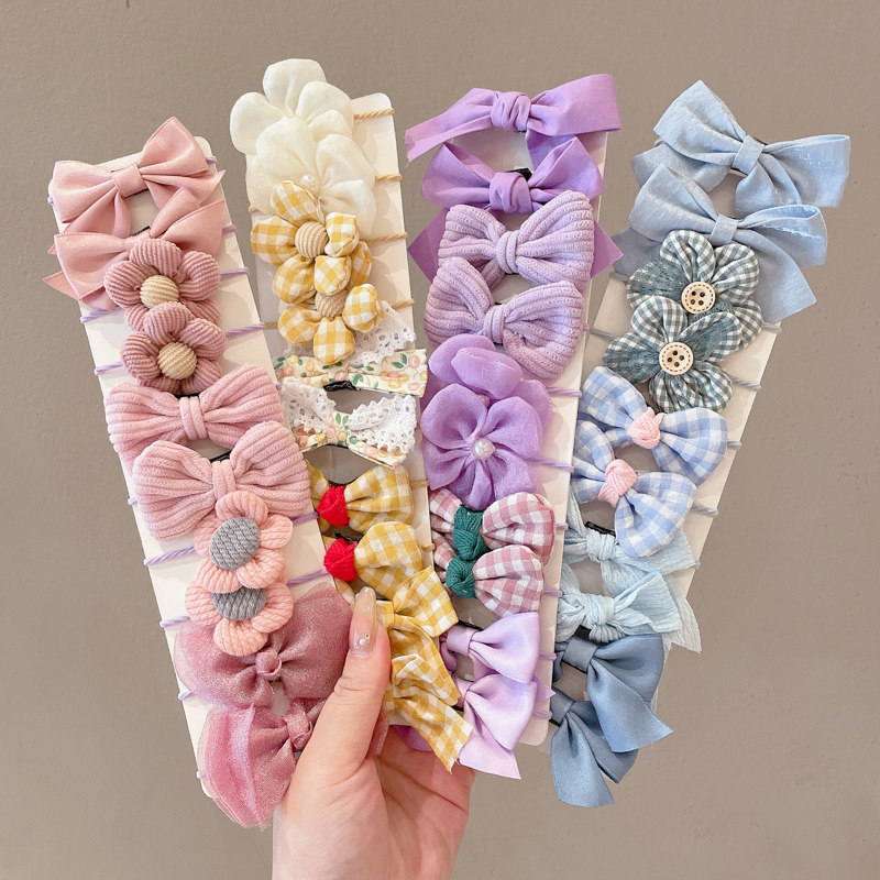 蝴蝶结发绳儿童皮筋宝宝皮套可爱女童不伤发饰发圈头绳小女孩头饰