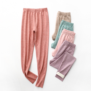 内外穿双面磨毛保暖裤 德绒无痕秋裤 加绒加厚打底裤 春秋冬季 女薄款