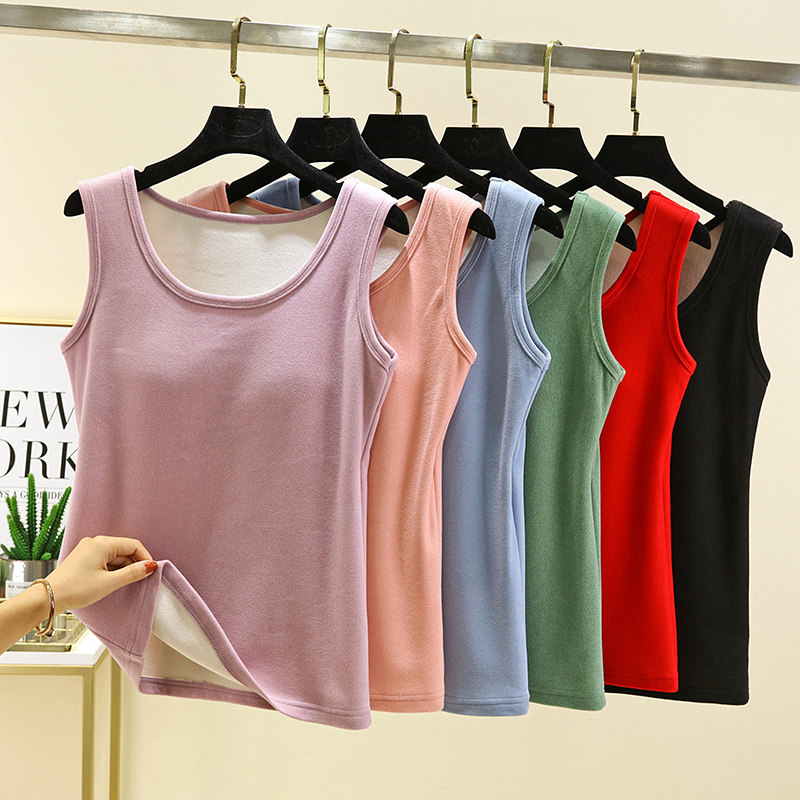 德绒胸垫保暖背心女秋冬内搭吊带贴身马甲打底衫磨毛上衣,女士内衣/男士内衣/家居服,保暖背心,淘宝优惠券,粉丝福利购,淘宝优惠卷