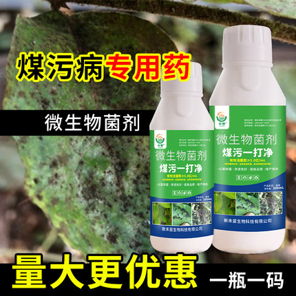 煤污病一打净果树柑橘煤污病杀菌剂番茄辣椒花卉煤烟病专用药正品