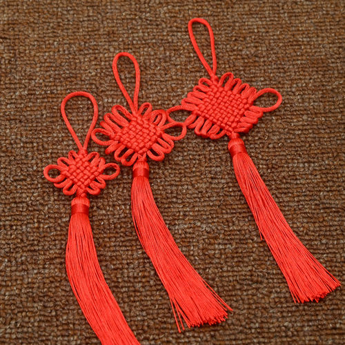手编中国结小号新年装饰挂件流苏