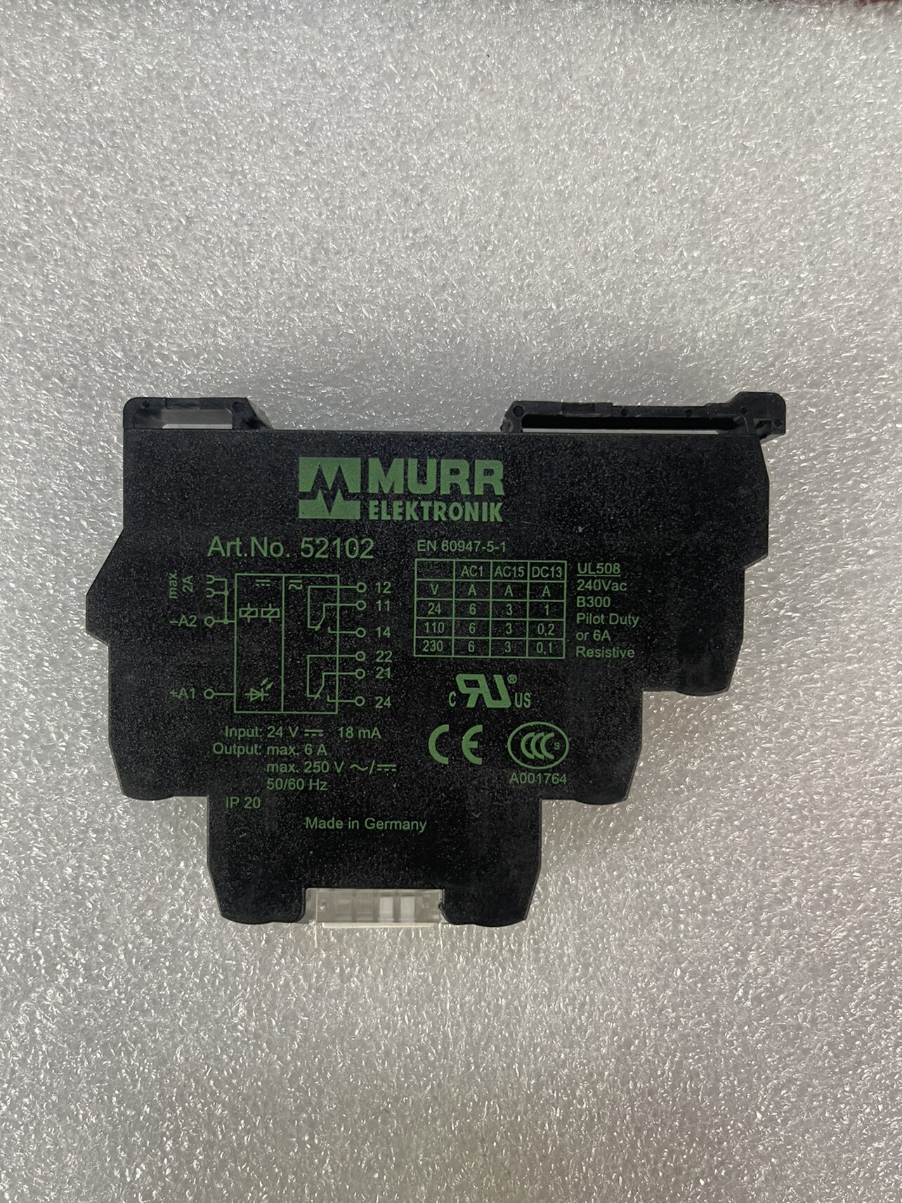 MURR原装进口穆尔Art.No.52102光电耦合继电器