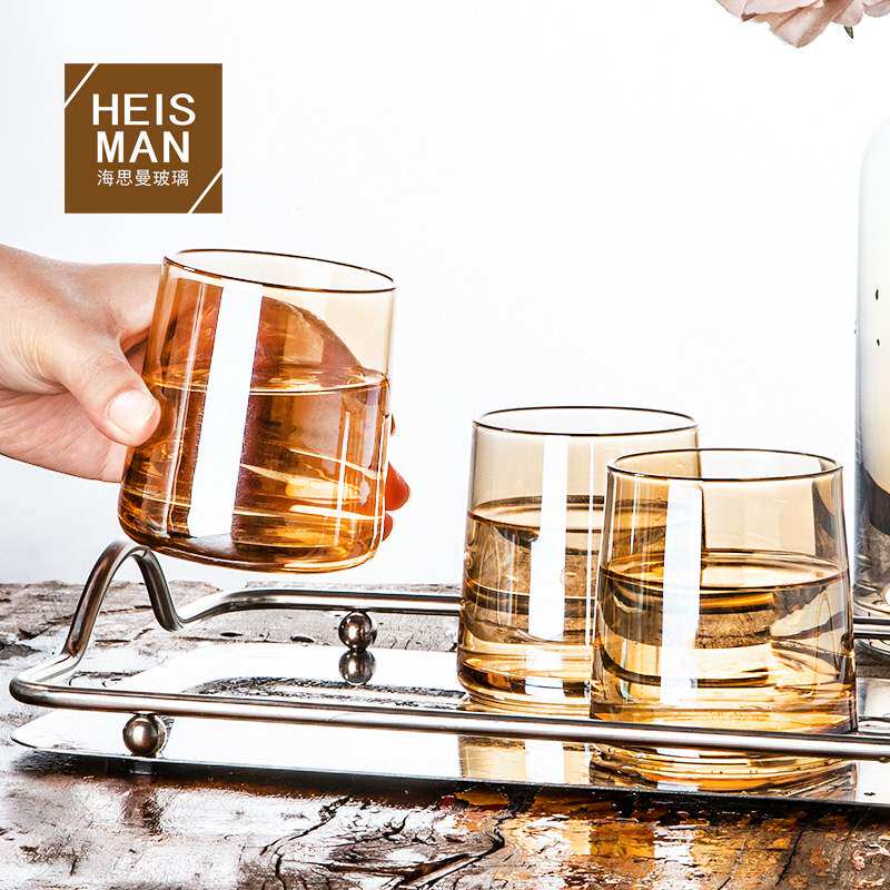 heisman creative ins cup transparent trapezoidal glass whis