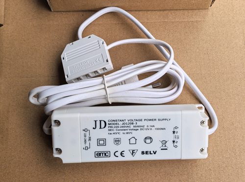 青岛克路德JD1208-3橱柜灯电源衣柜灯电源 LED灯电源 LED驱动电源