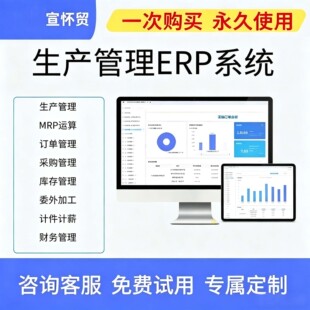 ERP管理系统定制生产企业销售订单出入库财务采购管理系统软件app