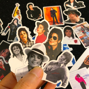 迈克尔杰克逊精品贴纸Michael 贴画欧美歌手周边 Jackson周边经典
