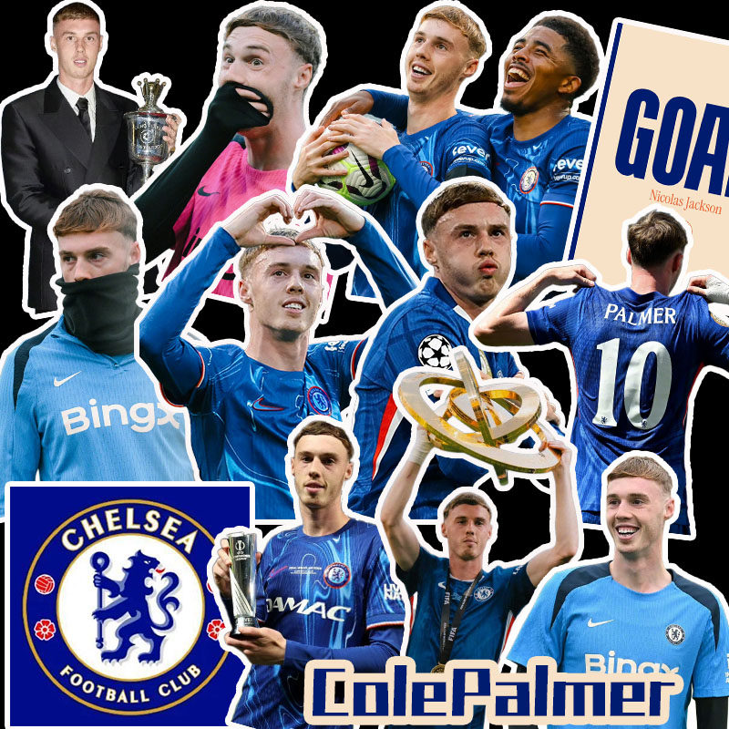 科尔&middot;帕尔默贴纸 英超切尔西蓝军球队周边手机电脑装饰贴画DIY