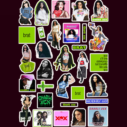 洗茶charlixcx贴纸防水