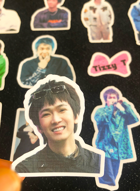 Tizzy T谢锐韬TT新款贴纸中国说唱2022宝贝联盟周边rapper贴画