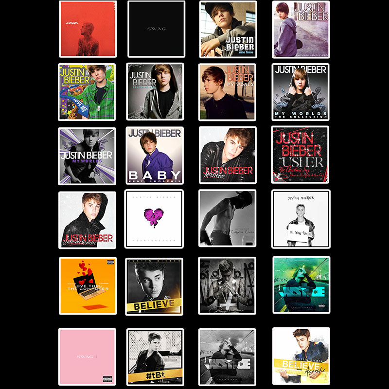 贾斯汀比伯JustinBieber专辑贴纸图片