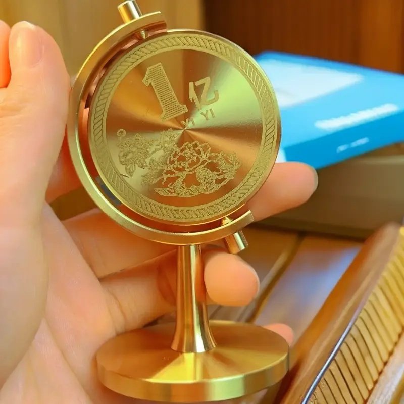 【壹亿小目标创意黄铜一个亿转转高档轻奢客厅办公室桌面旋转摆件,家居饰品,桌面摆件,淘宝优惠券,粉丝福利购,淘宝优惠卷