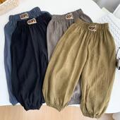 夏季 抖抖裤 儿童薄款 童装 女宝宝灯笼裤 子冰丝防蚊裤 空调裤 潮 男童裤