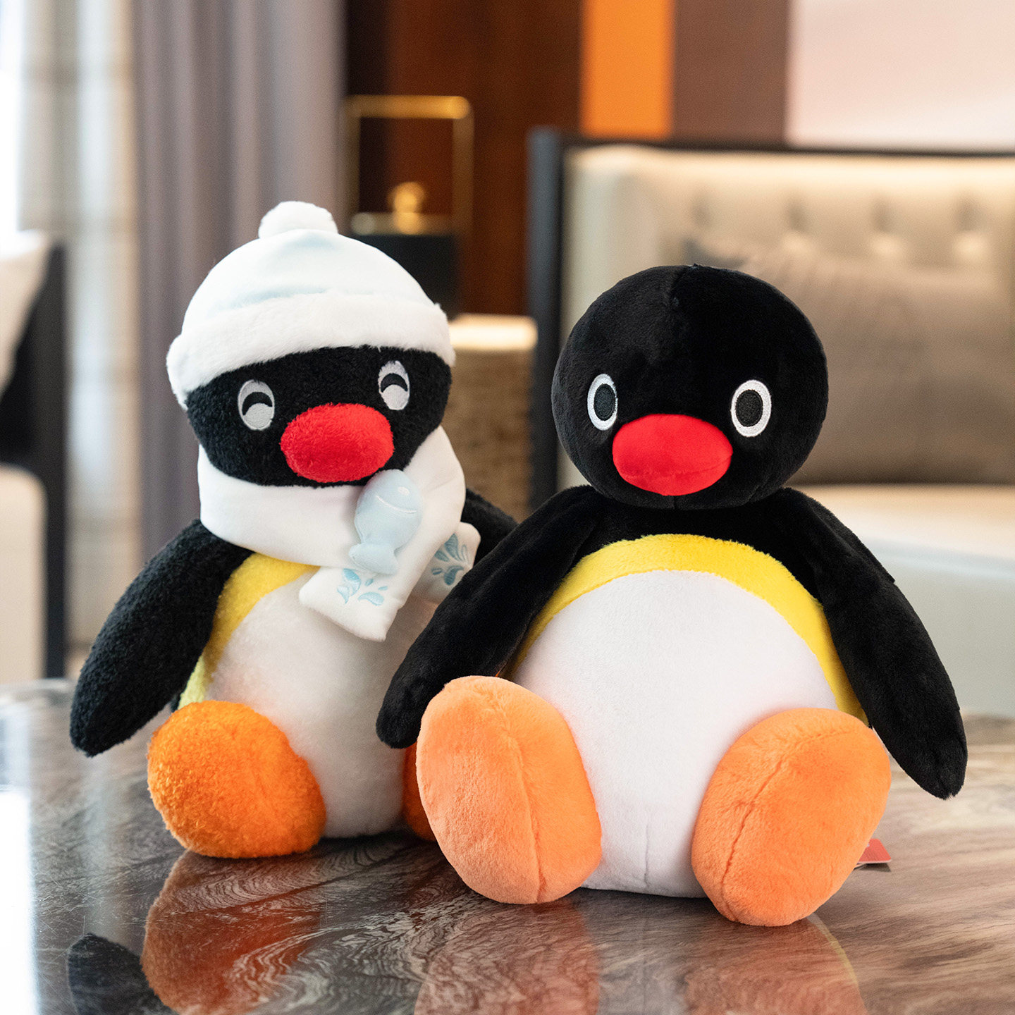 正版PINGU企鹅玩偶公仔毛绒玩具图片