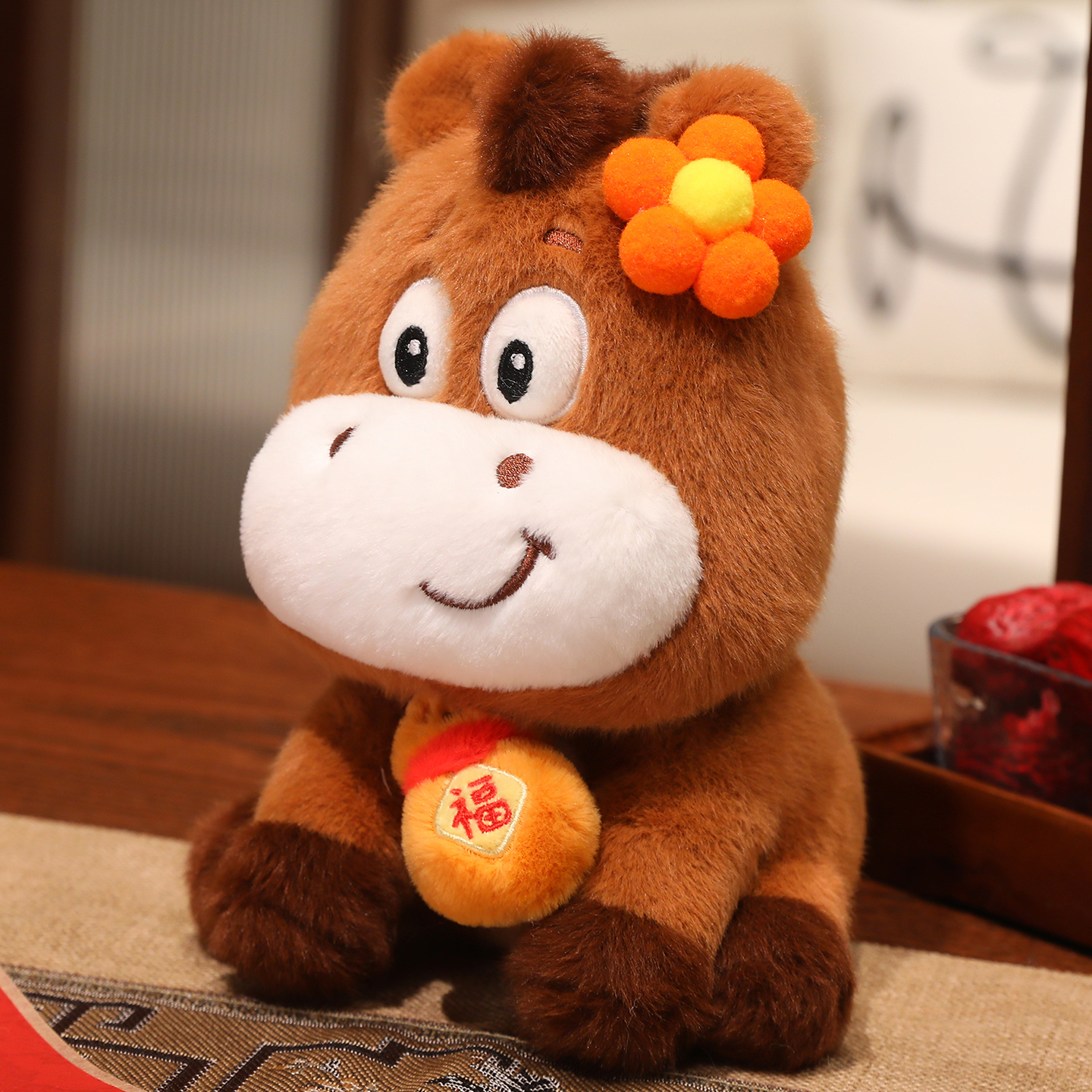 马年吉祥物公仔可爱小马玩偶