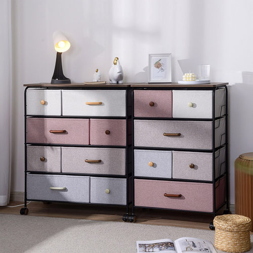 复古风抽屉式客厅卧室储物柜